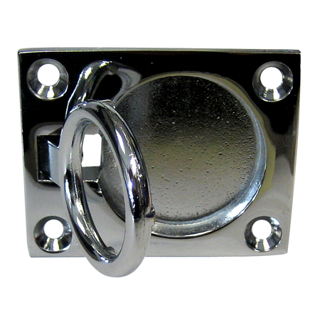 WHITECAP Whitecap Flush Pull Ring - CP/Brass - 2" x 2-1/2" S-3362C